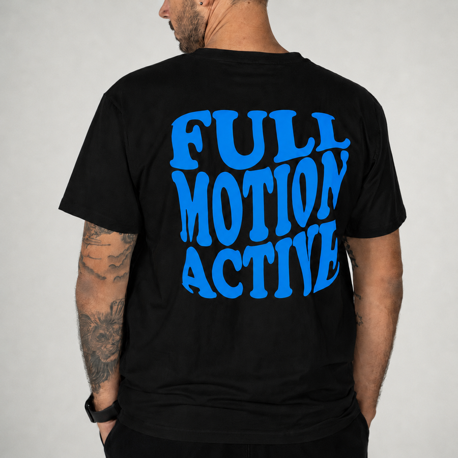 Core Unisex Black T-Shirt — Blue Print