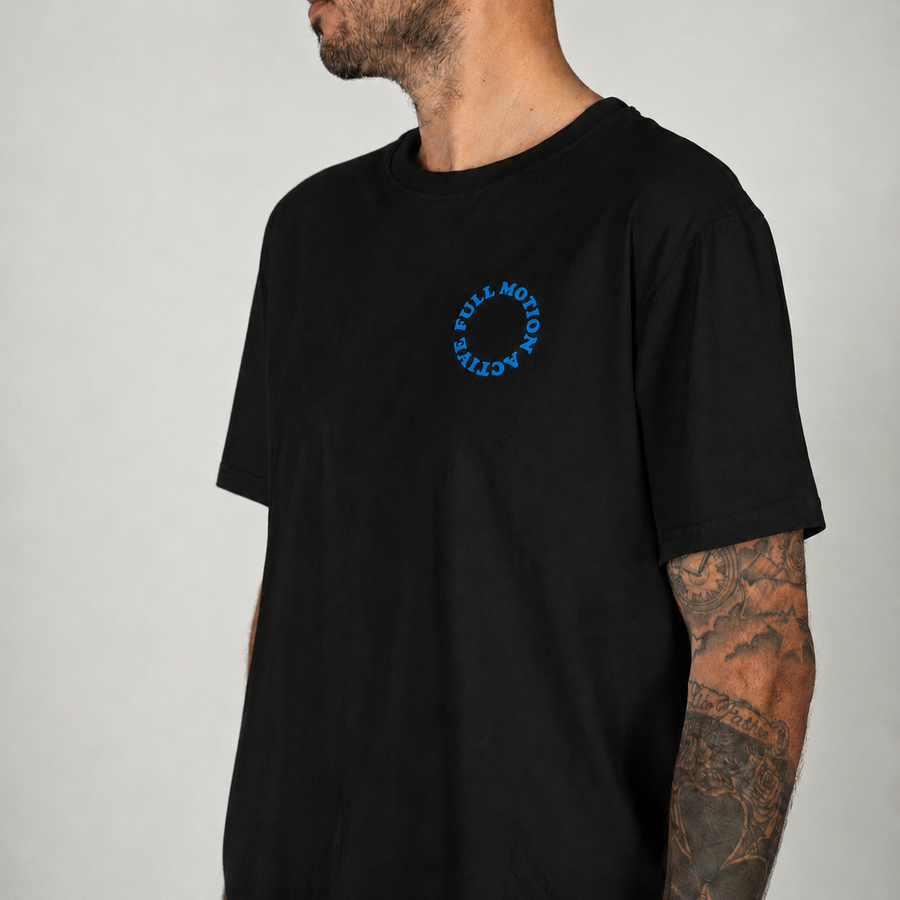Core Unisex Black T-Shirt — Blue Print