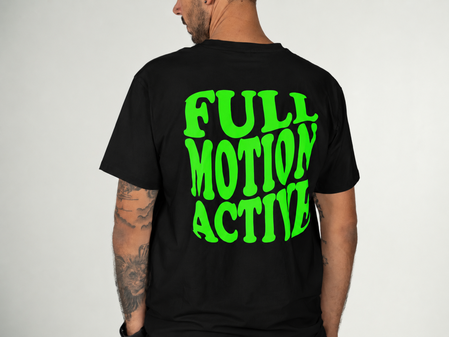 Core Unisex Tee — Black / Green Print