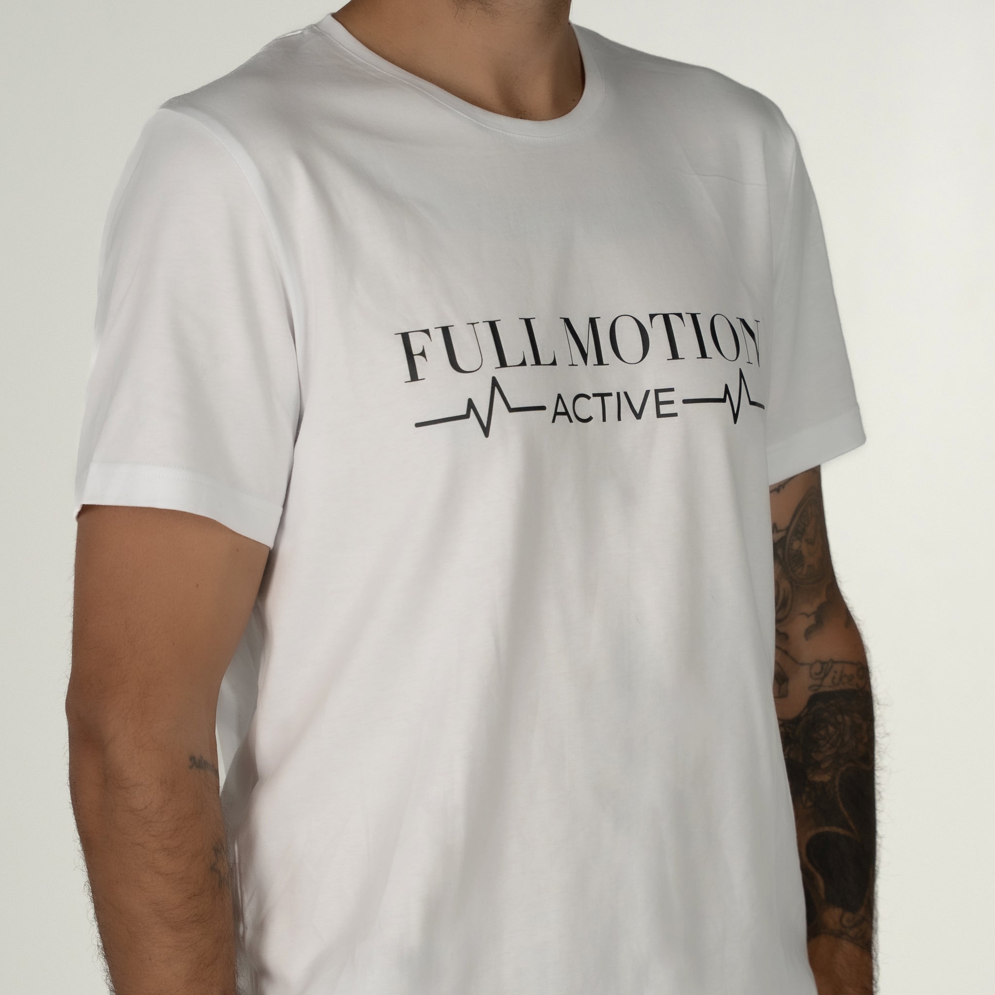 Prime Unisex white street tee pulse logo