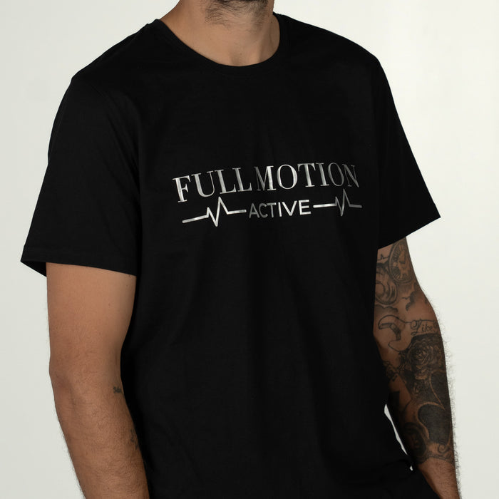 Prime Unisex Black Street Tee Pulse Logo