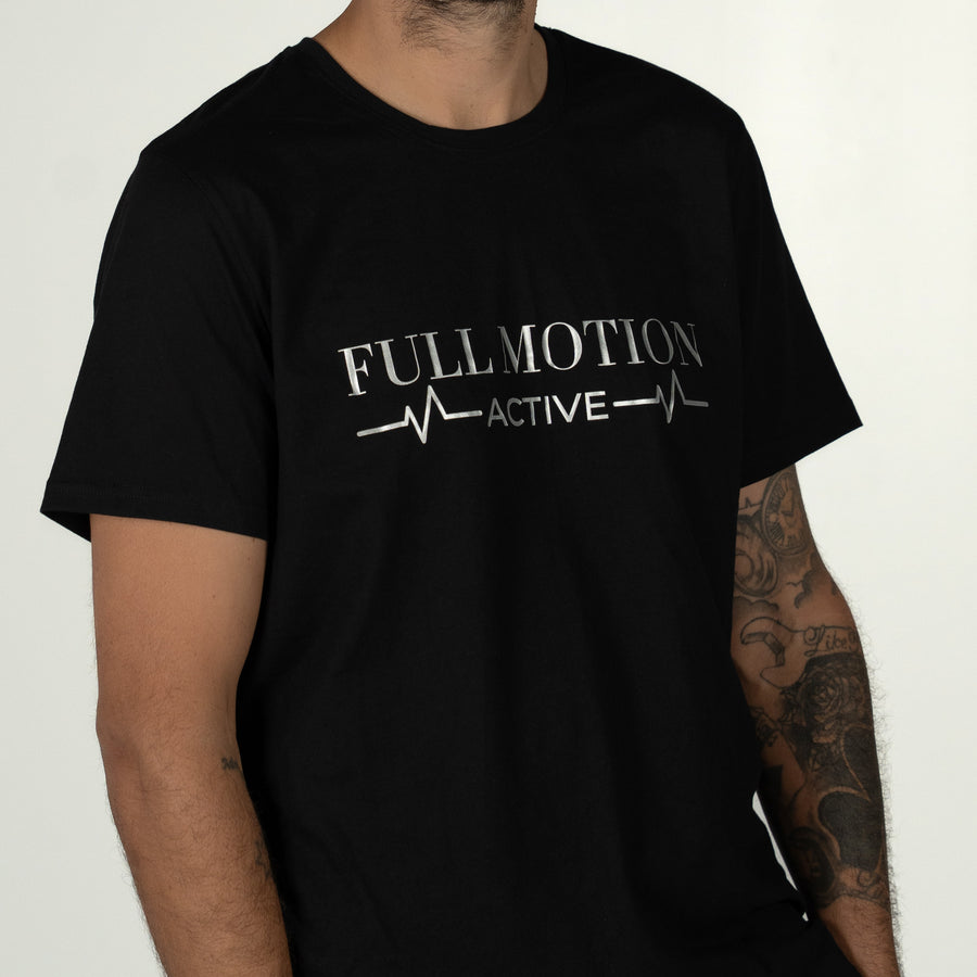 Prime Unisex black street tee pulse logo