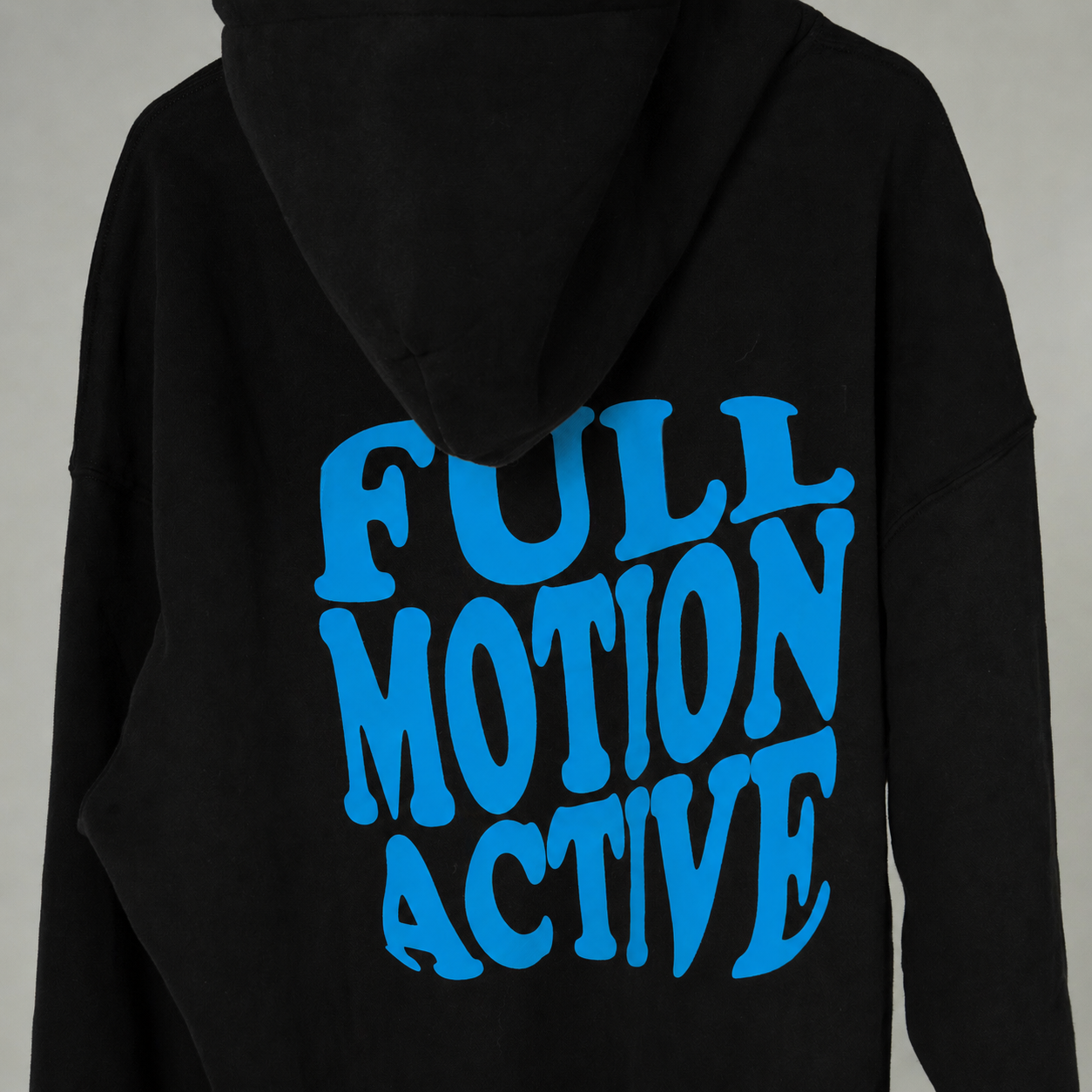 Reflex Unisex Black Hoodie — Blue Print