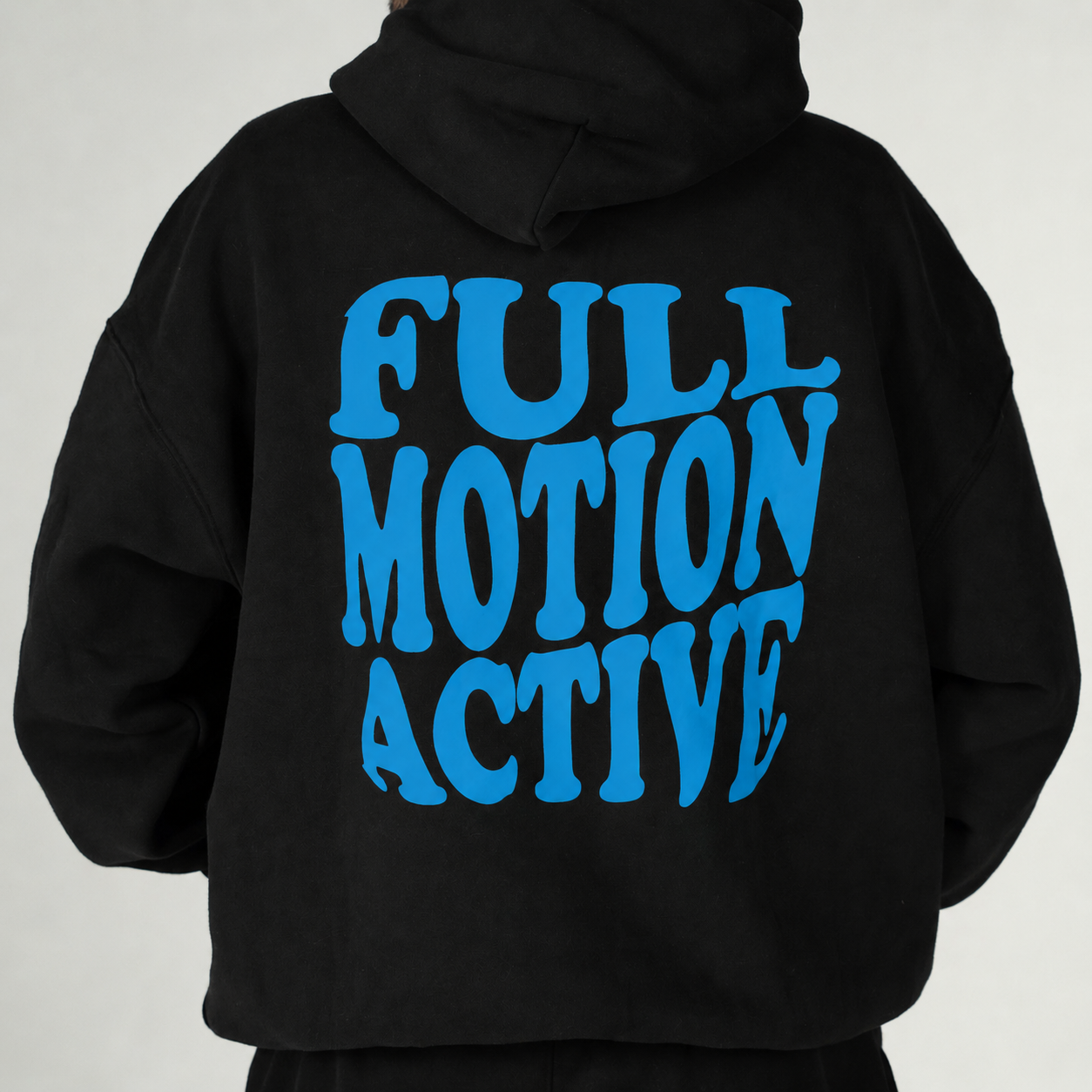 Reflex Unisex Black Hoodie — Blue Print