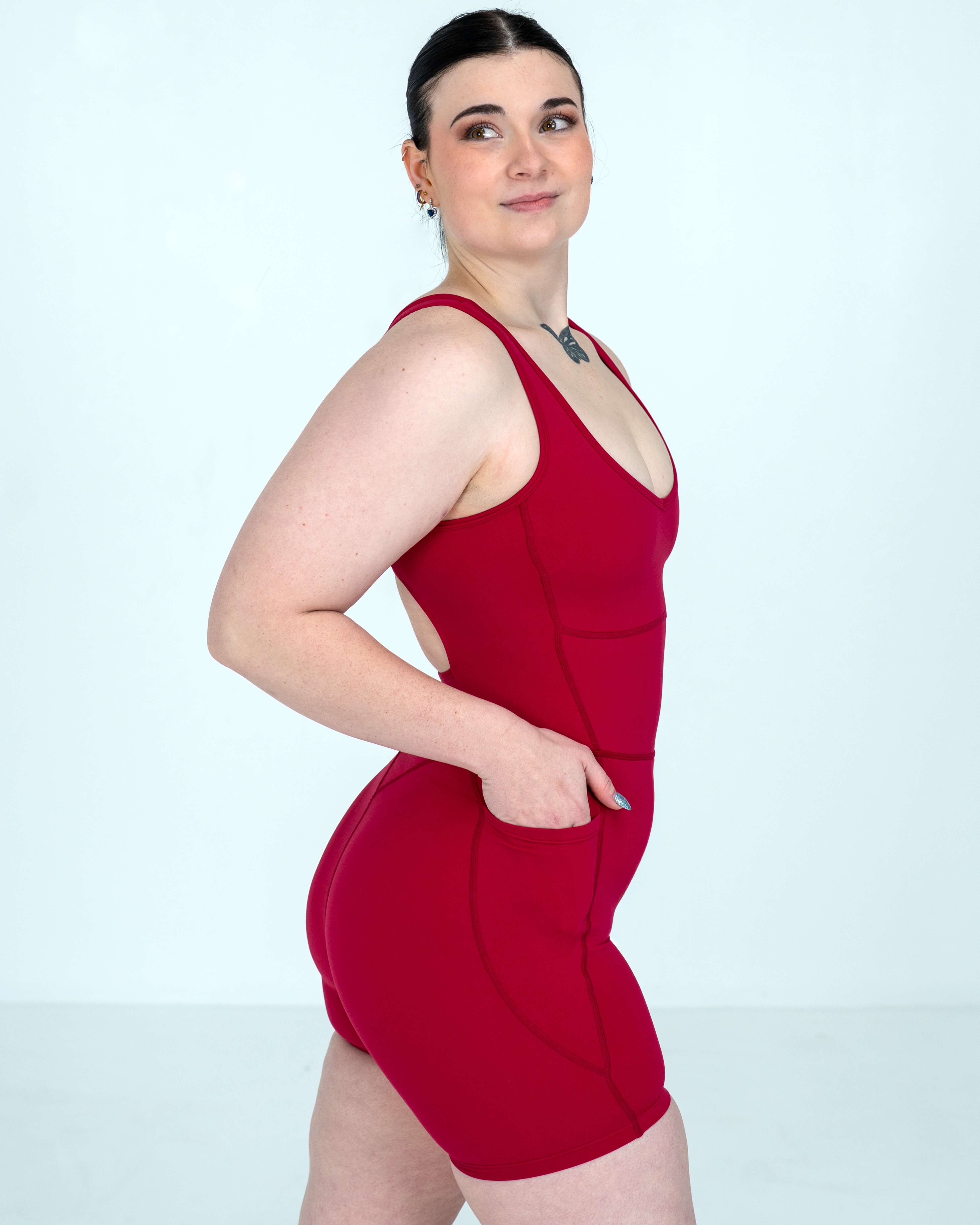 Momentum Body suit Cherry