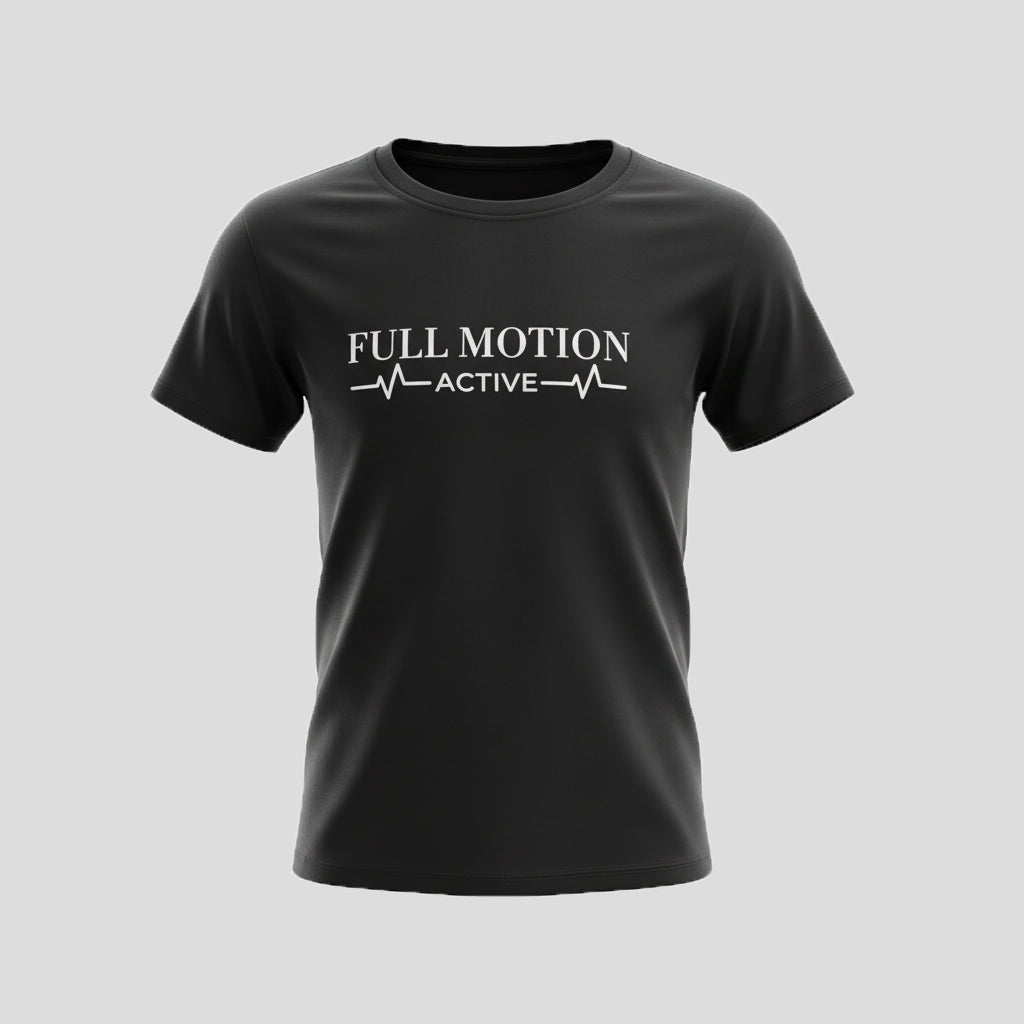 Prime Unisex black street tee pulse logo